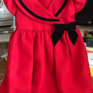 Red and Black lining brand new toddler dress